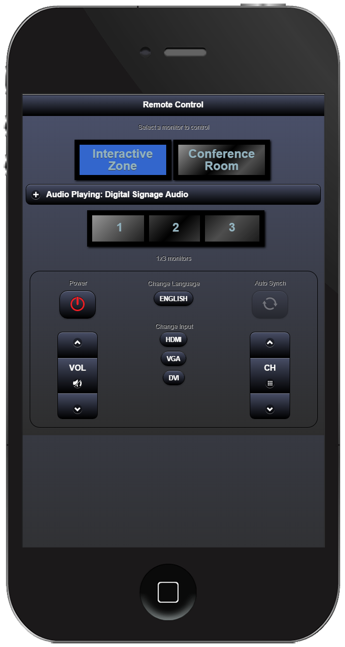 Interactive Monitor remote