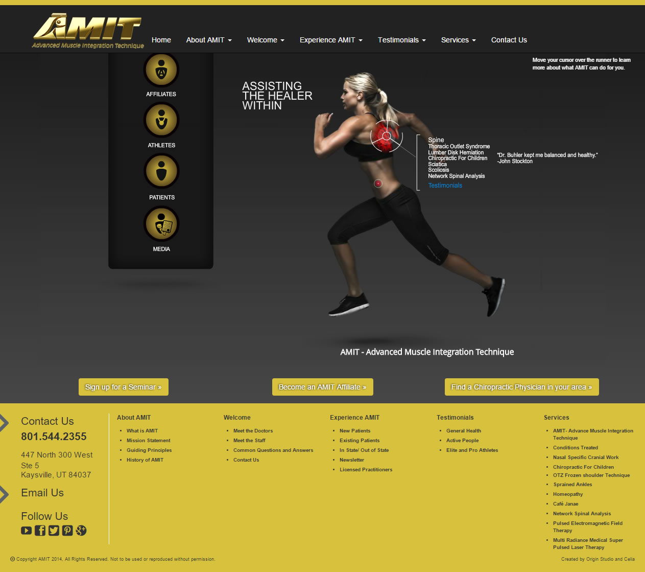 AMIT Method homepage design