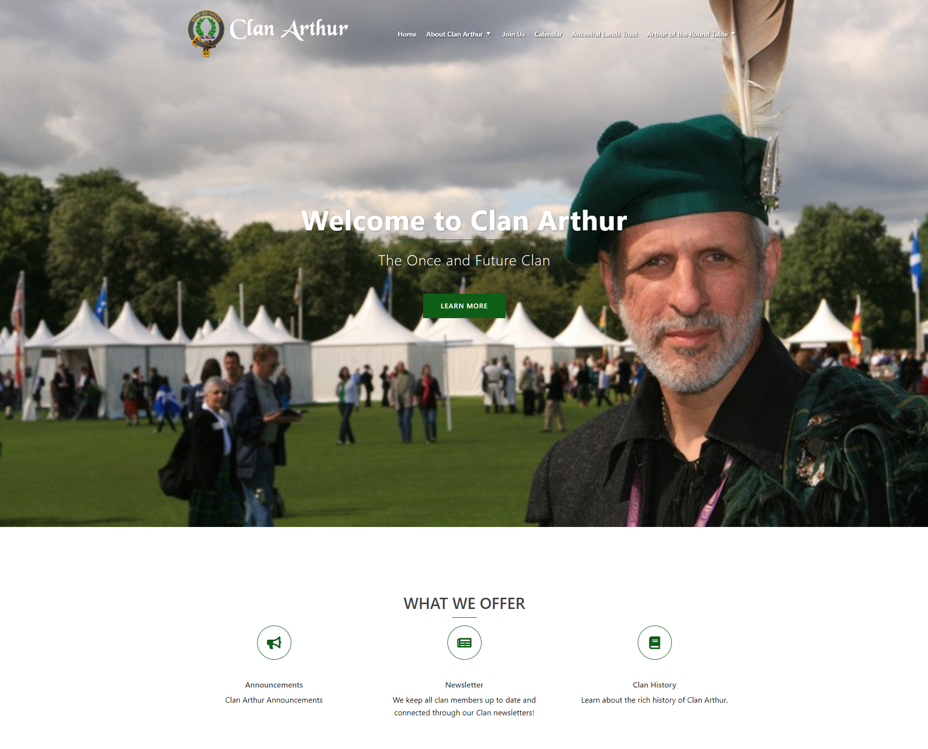 Clan Arthur homepage