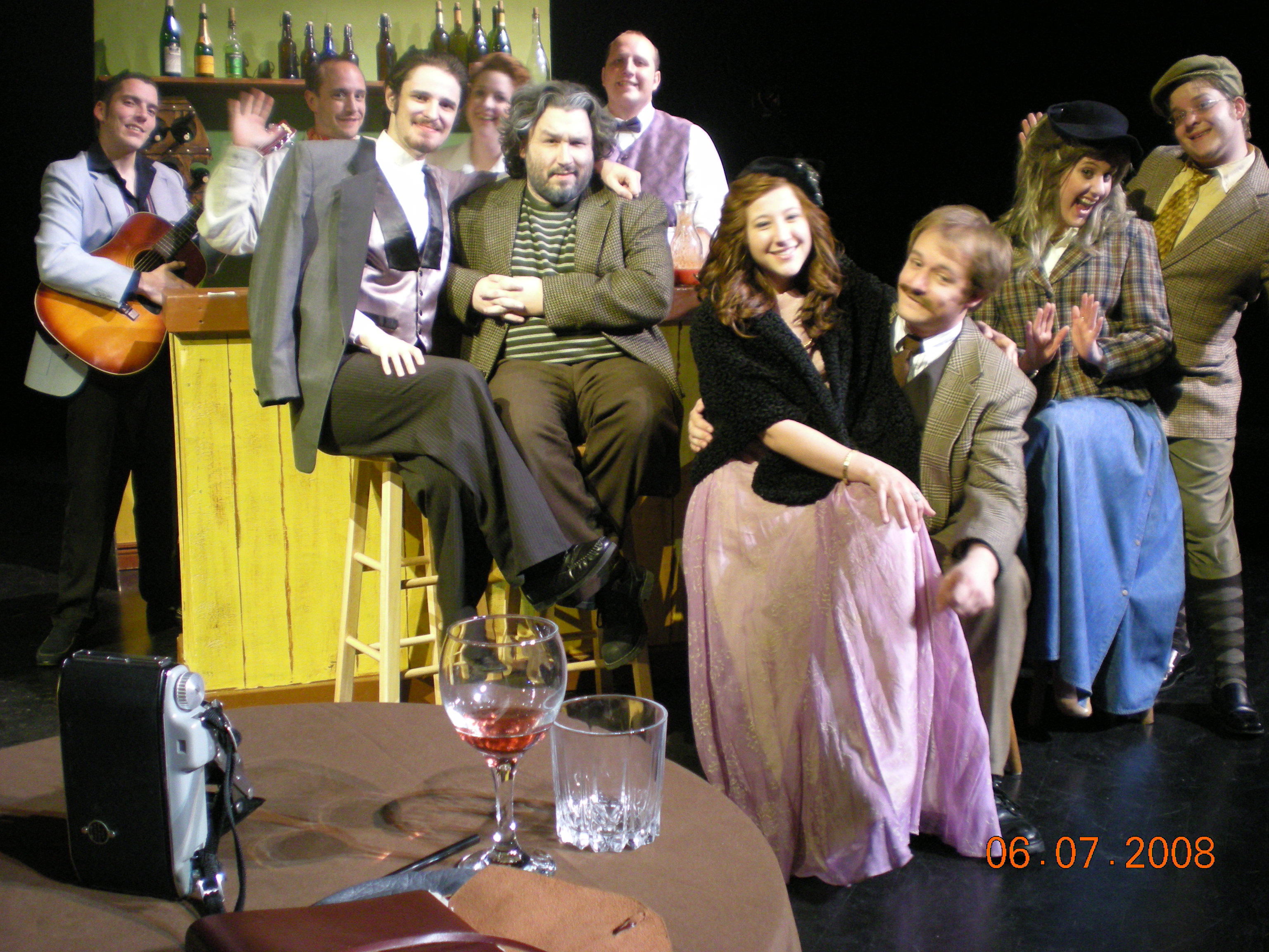 The cast of Picasso at the Lapin Agile
