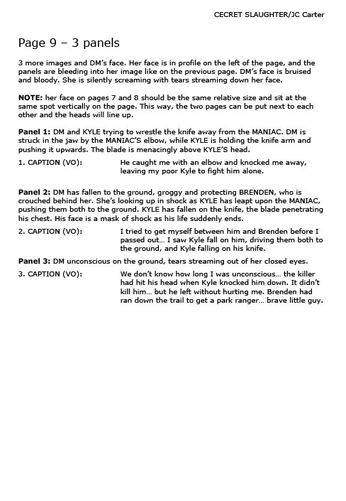 Gull #1 Script Page 9