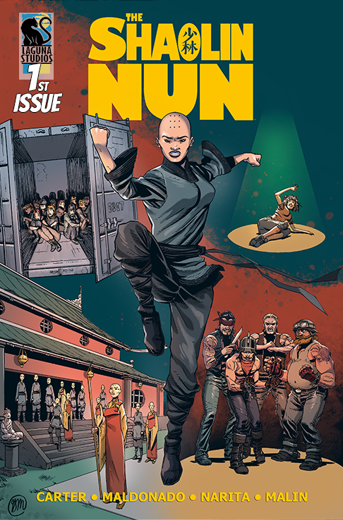 Cover for the first issue of The Shaolin Nun by Carter, Maldonado, Narita, and Malin.